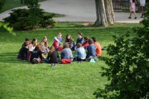 group of teenagers